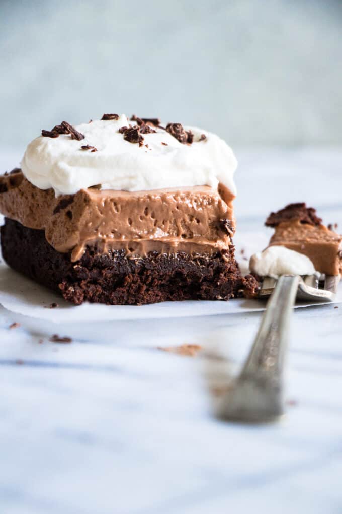 French Silk Brownies - House of Yumm