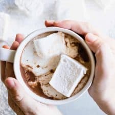 Homemade Hot Chocolate. Warm up with this easy to put together creamy, silky, hot chocolate. Customize with your favorite additions for a personalized treat! 