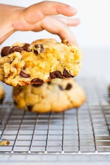 Texas Size chocolate chip cookies.