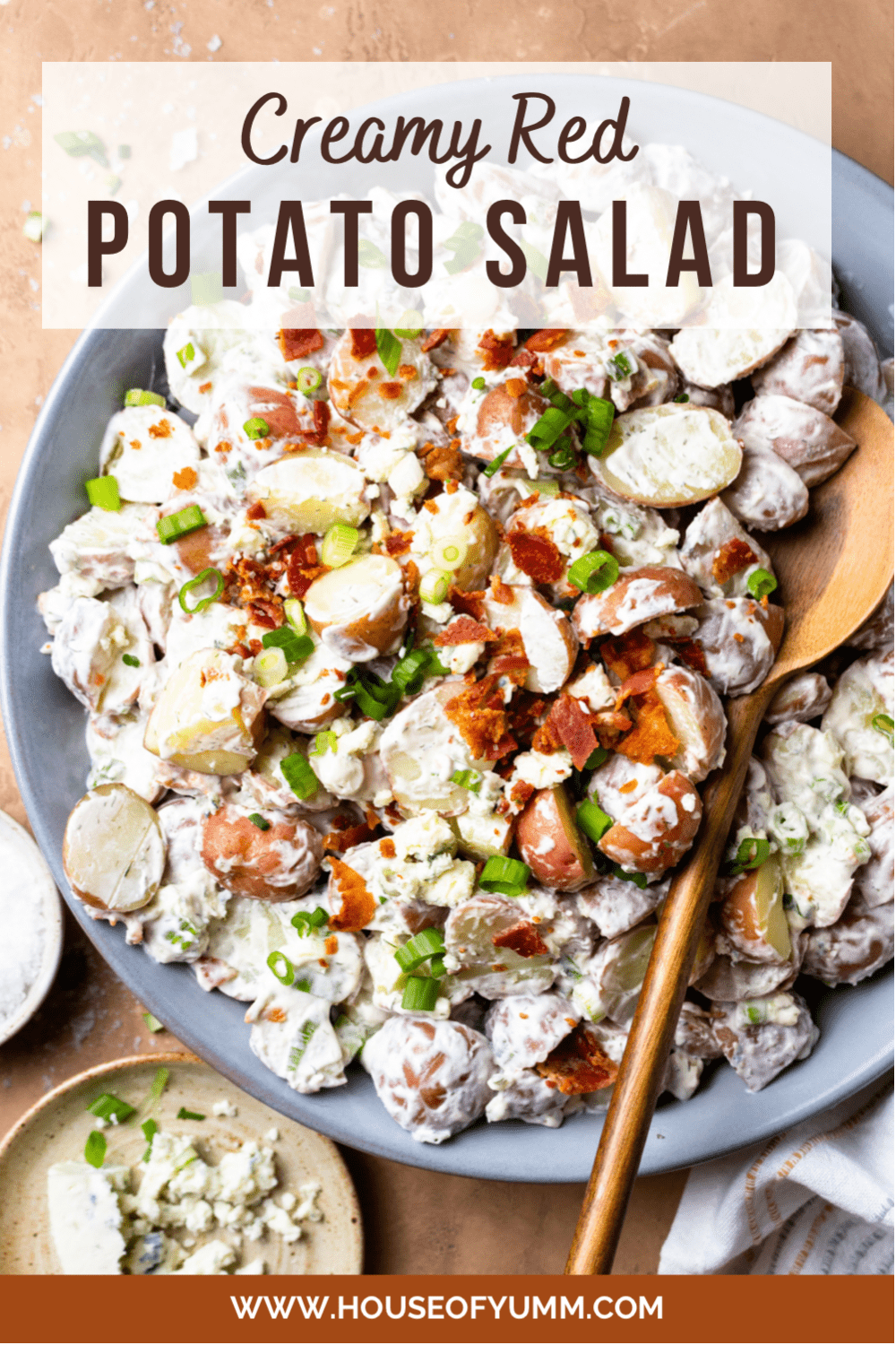 Red White & Blue Potato Salad - House of Yumm