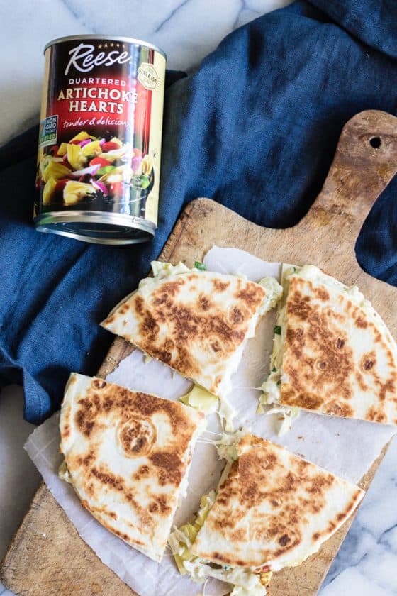 Spinach and Artichoke Chicken Quesadillas House of Yumm