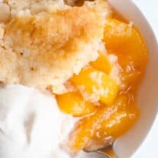 Peach Cobbler Make With Fresh Frozen Or Canned Peaches