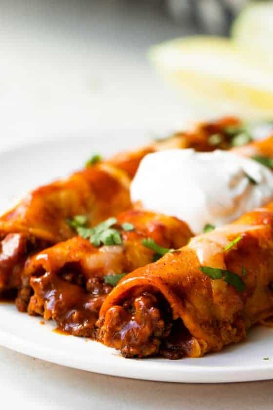 Authentic Beef Enchiladas House Of Yumm