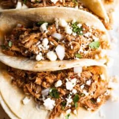 Chicken Tinga tacos.
