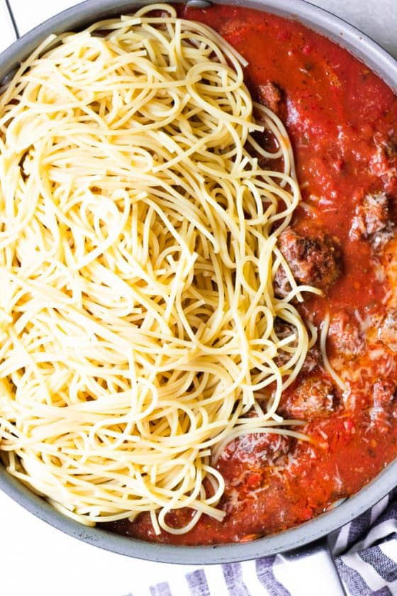 Easy Spaghetti And Meatballs House of Yumm