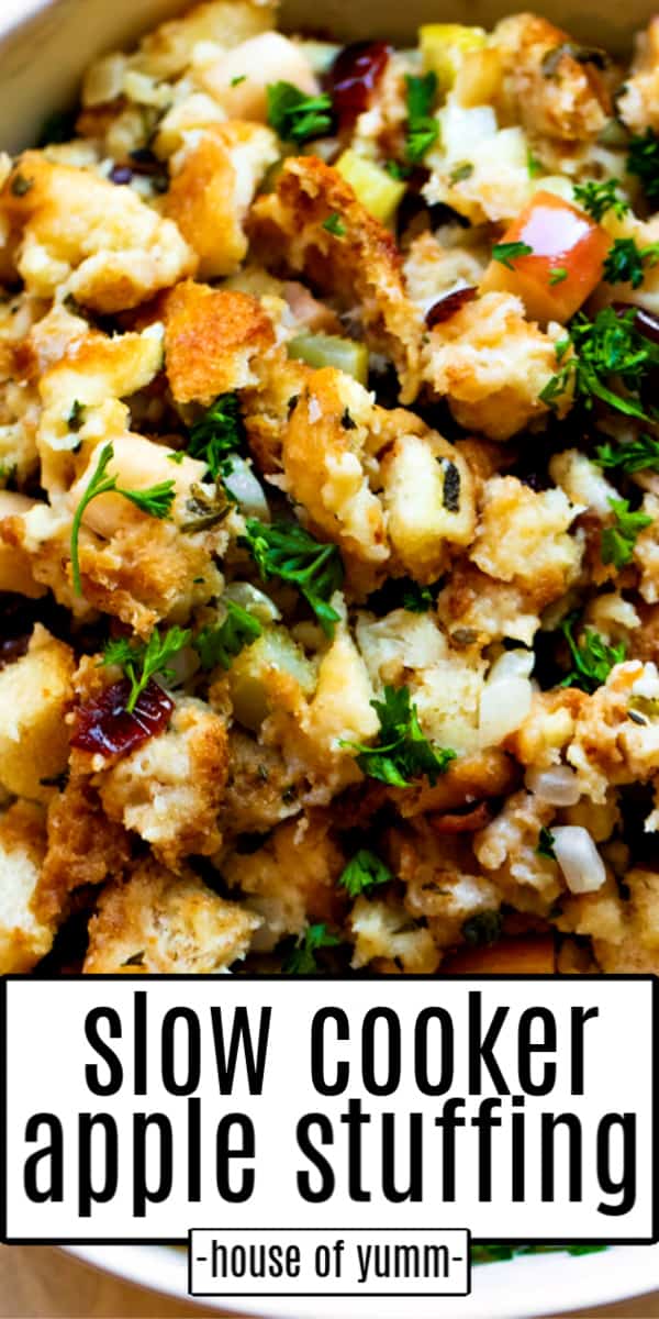 {Slow Cooker} Cranberry Apple Stuffing House of Yumm