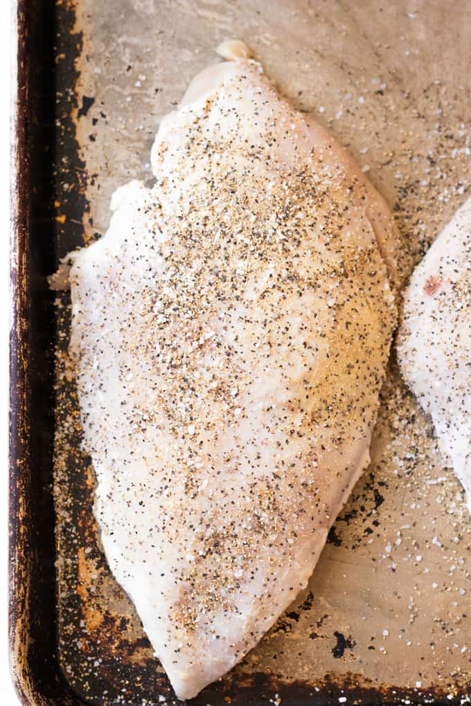 Turkey breasts that are rubbed down with a dry rub.