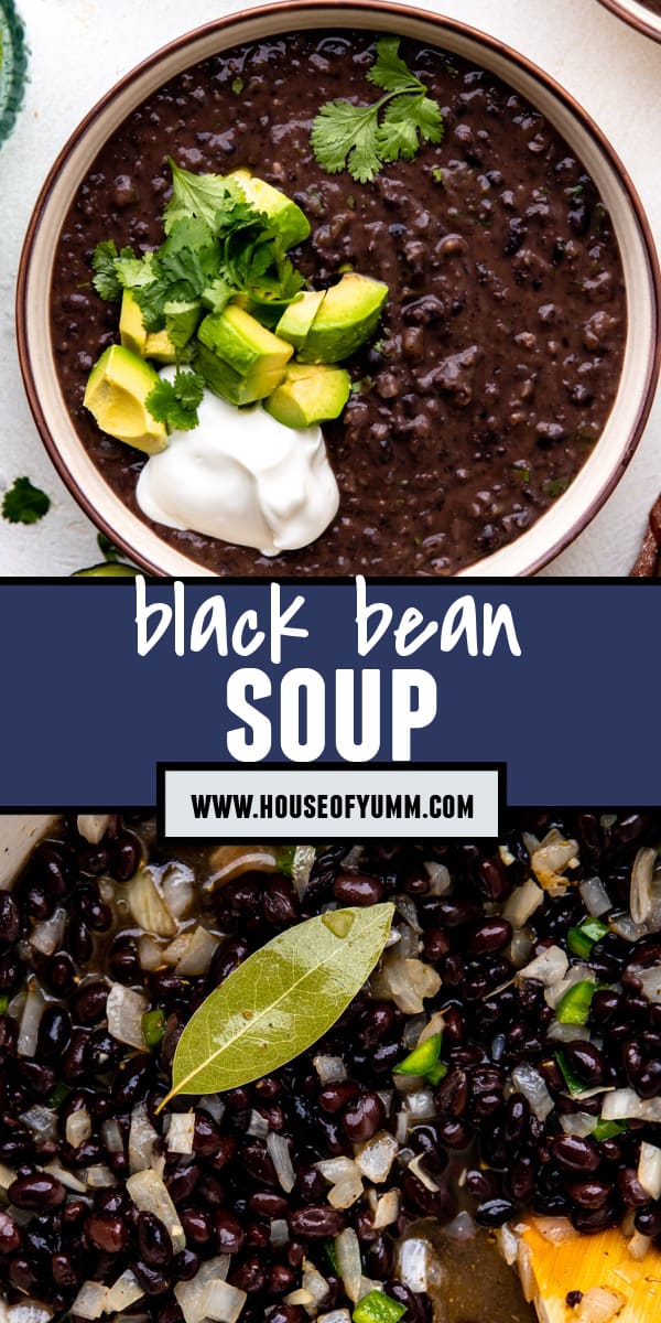 Black Bean Soup - House of Yumm