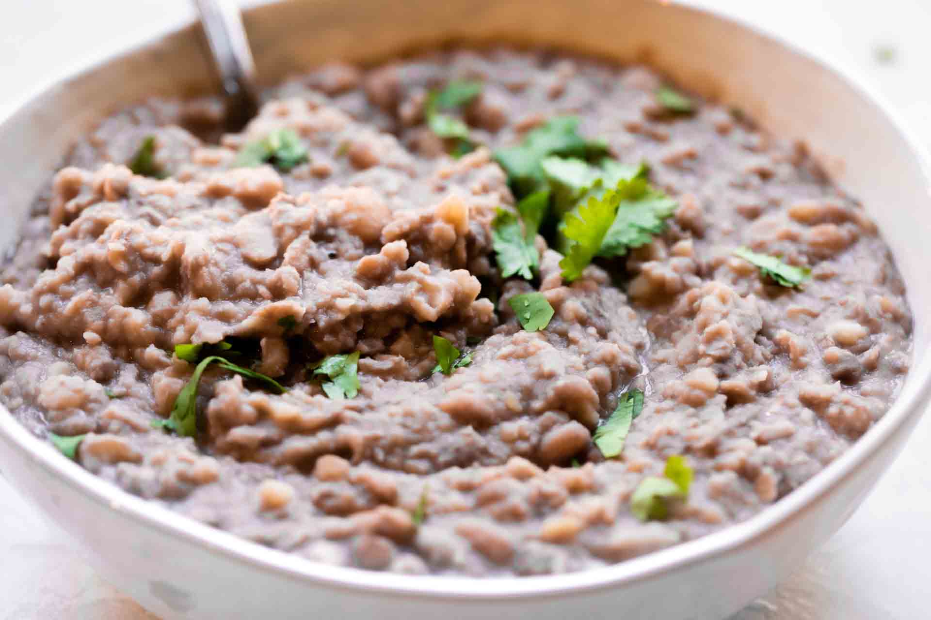 Homemade Refried Beans House Of Yumm