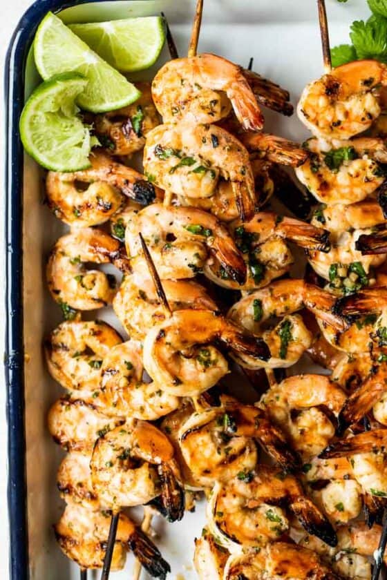 Incredible Grilled Shrimp Skewers- 30 Minute Recipe!