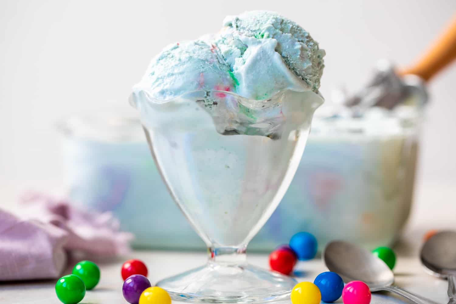 ice cream served in a kitchen sink