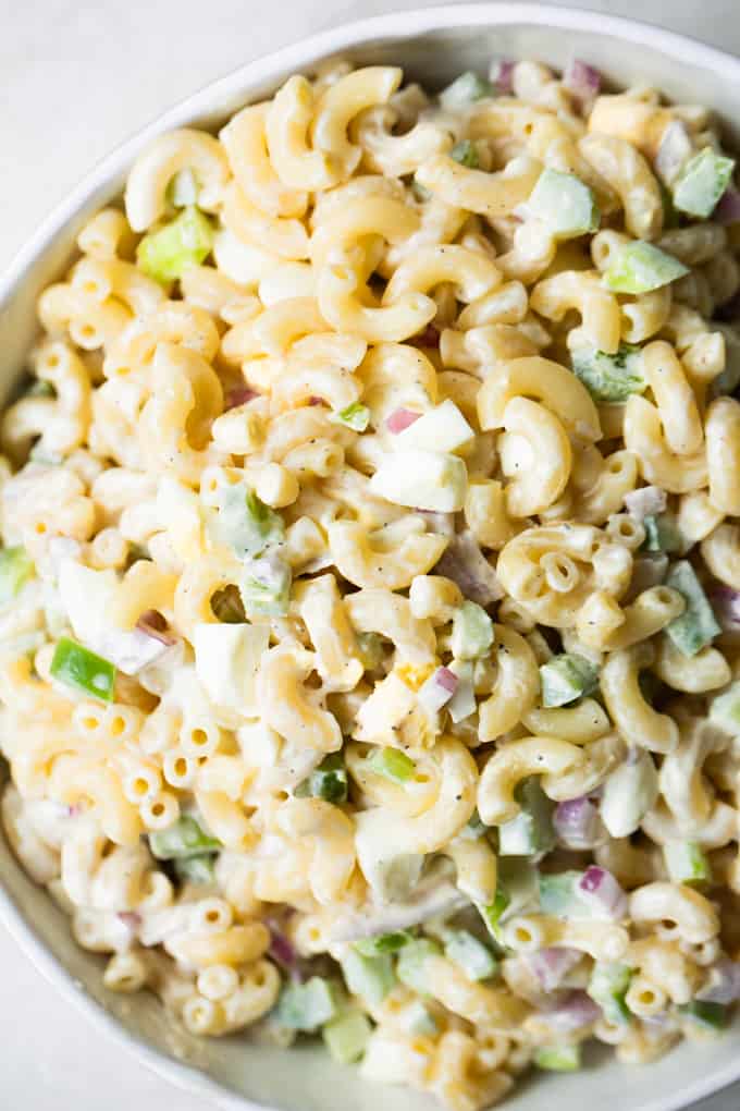 how to make mac salad not dry out