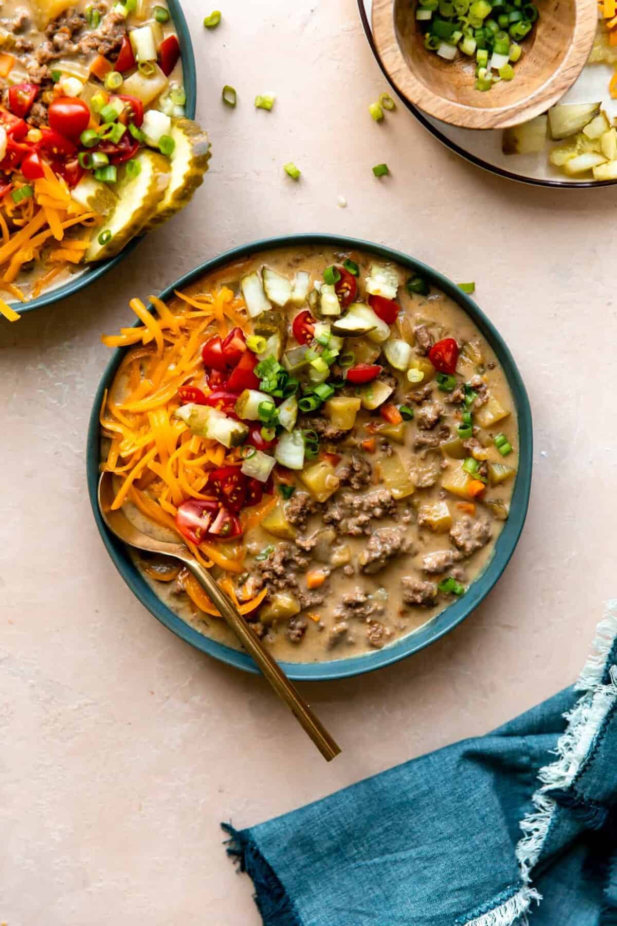 Easy Cheeseburger Soup House of Yumm