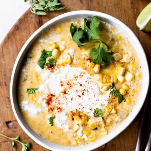 Mexican Street Corn Chowder - House of Yumm