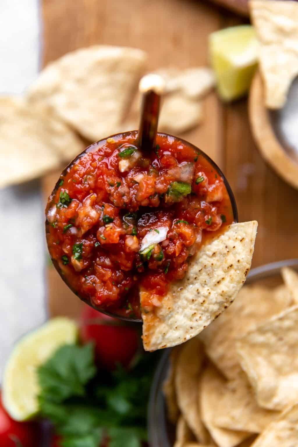 Easy Homemade Salsa (Restaurant Style!) - House Of Yumm