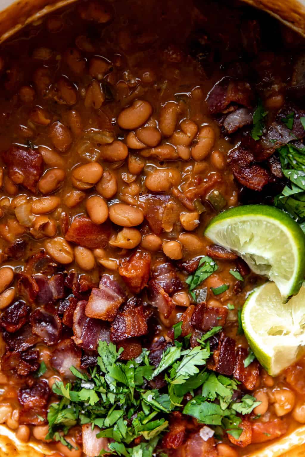 Borracho Beans (Frijoles Borrachos) - House of Yumm