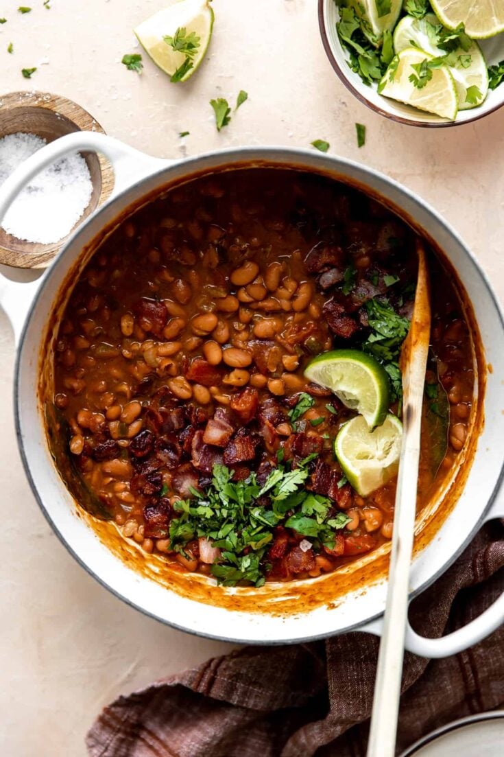 Borracho Beans (Frijoles Borrachos) - House of Yumm