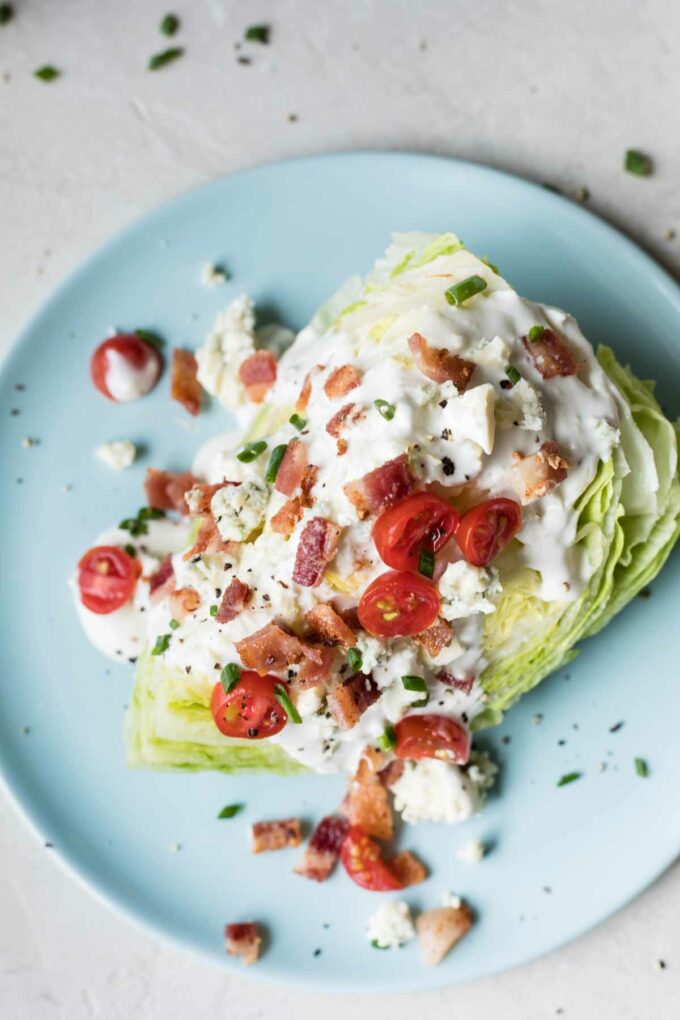 Classic Wedge Salad - House of Yumm