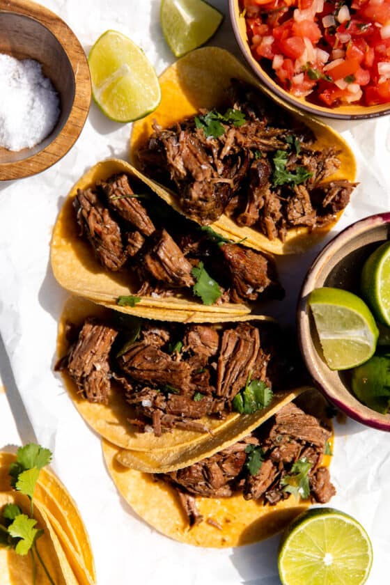 Mexican Shredded Beef Tacos - House of Yumm