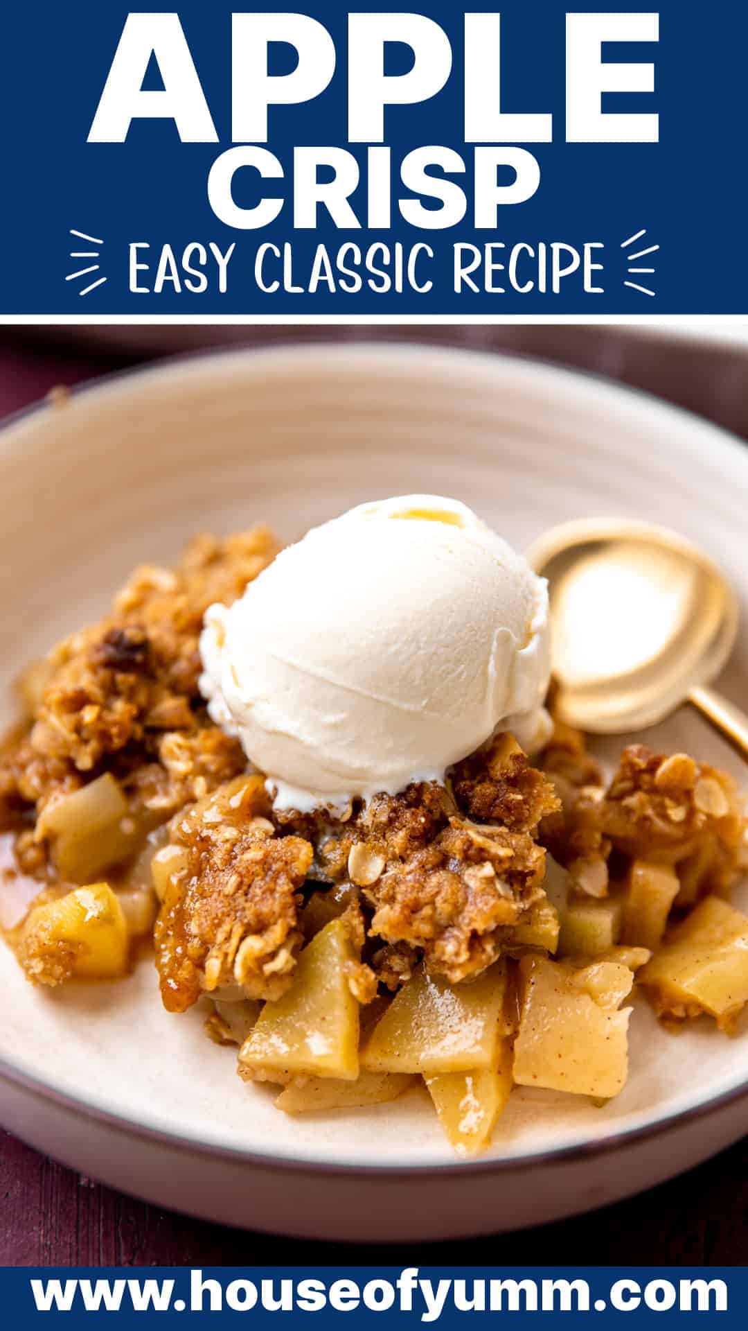 Classic Apple Crisp Recipe - House of Yumm