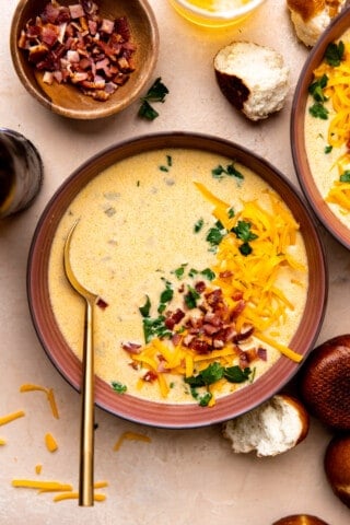 Beer Cheese Soup - House of Yumm