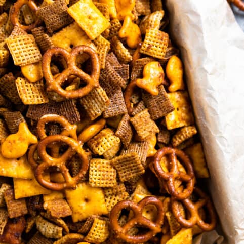 Texas Trash Spicy Chex Mix - House of Yumm