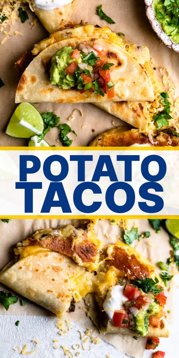 Crispy Mexican Potato Tacos (Tacos de papa) - House of Yumm