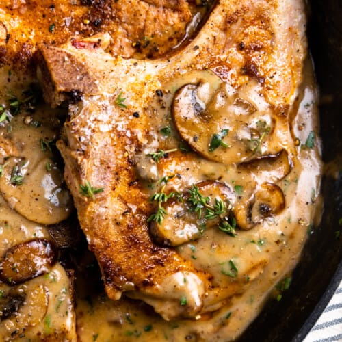 Pork Chops with Cream of Mushroom Soup - House of Yumm