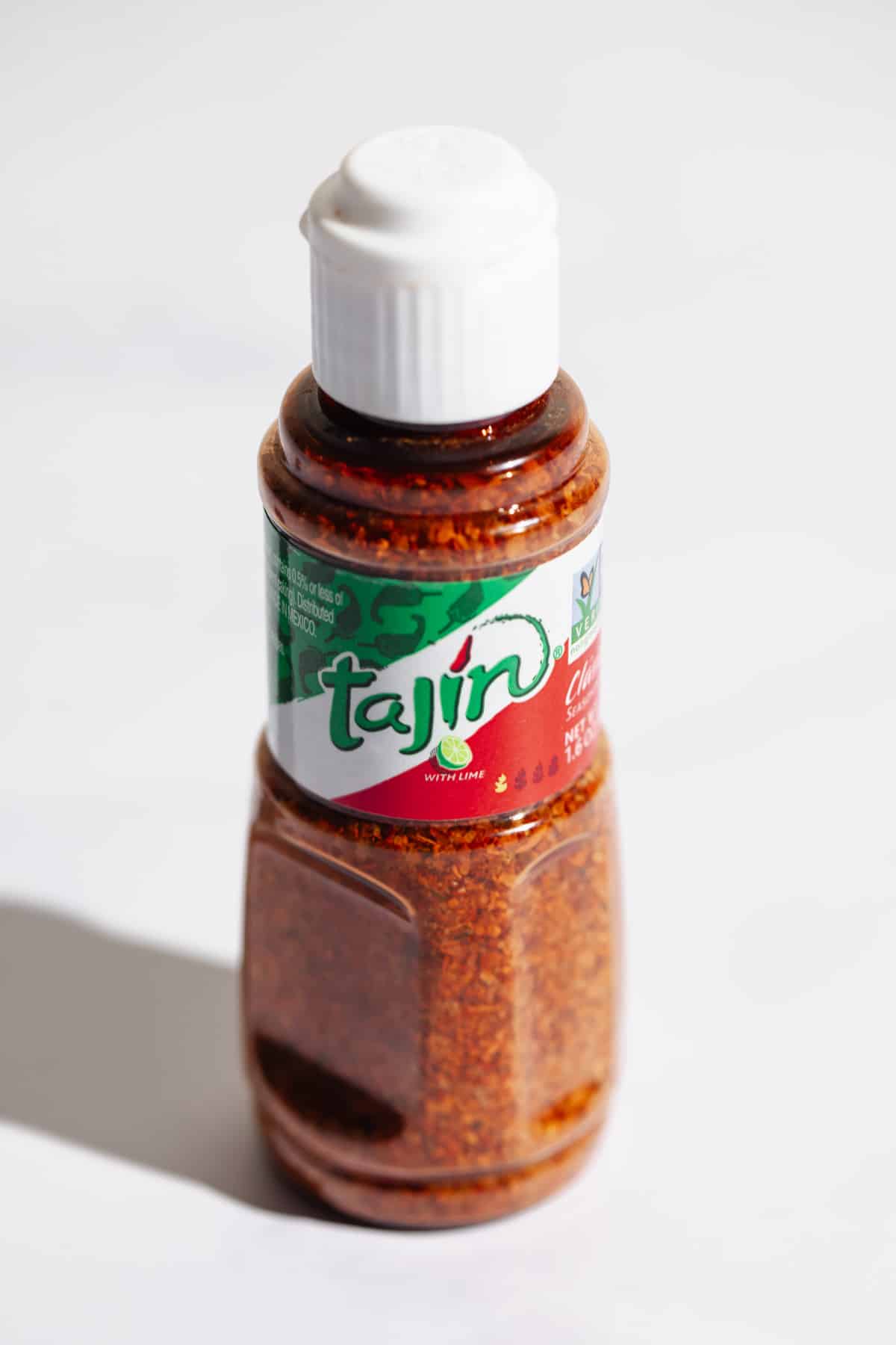 A bottle of tajin seasoning un-opened.