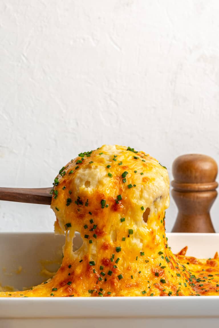 Cheesy Mashed Potatoes - House of Yumm