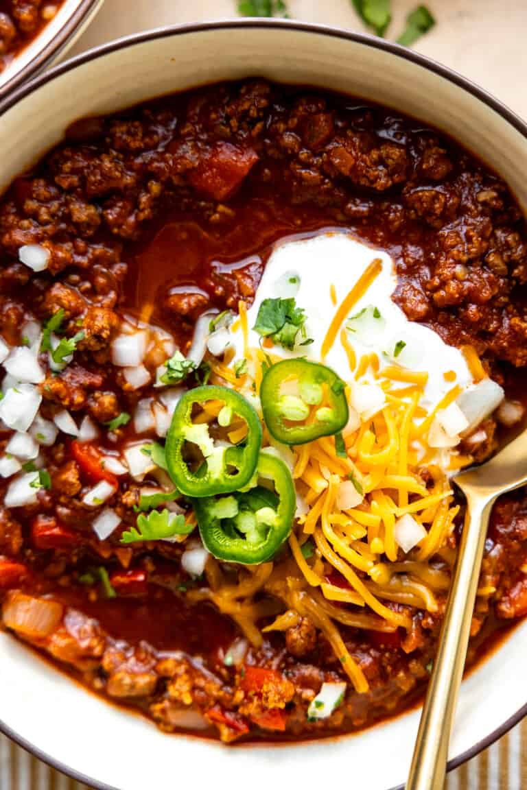 Ground Beef Chili Without Beans - House of Yumm