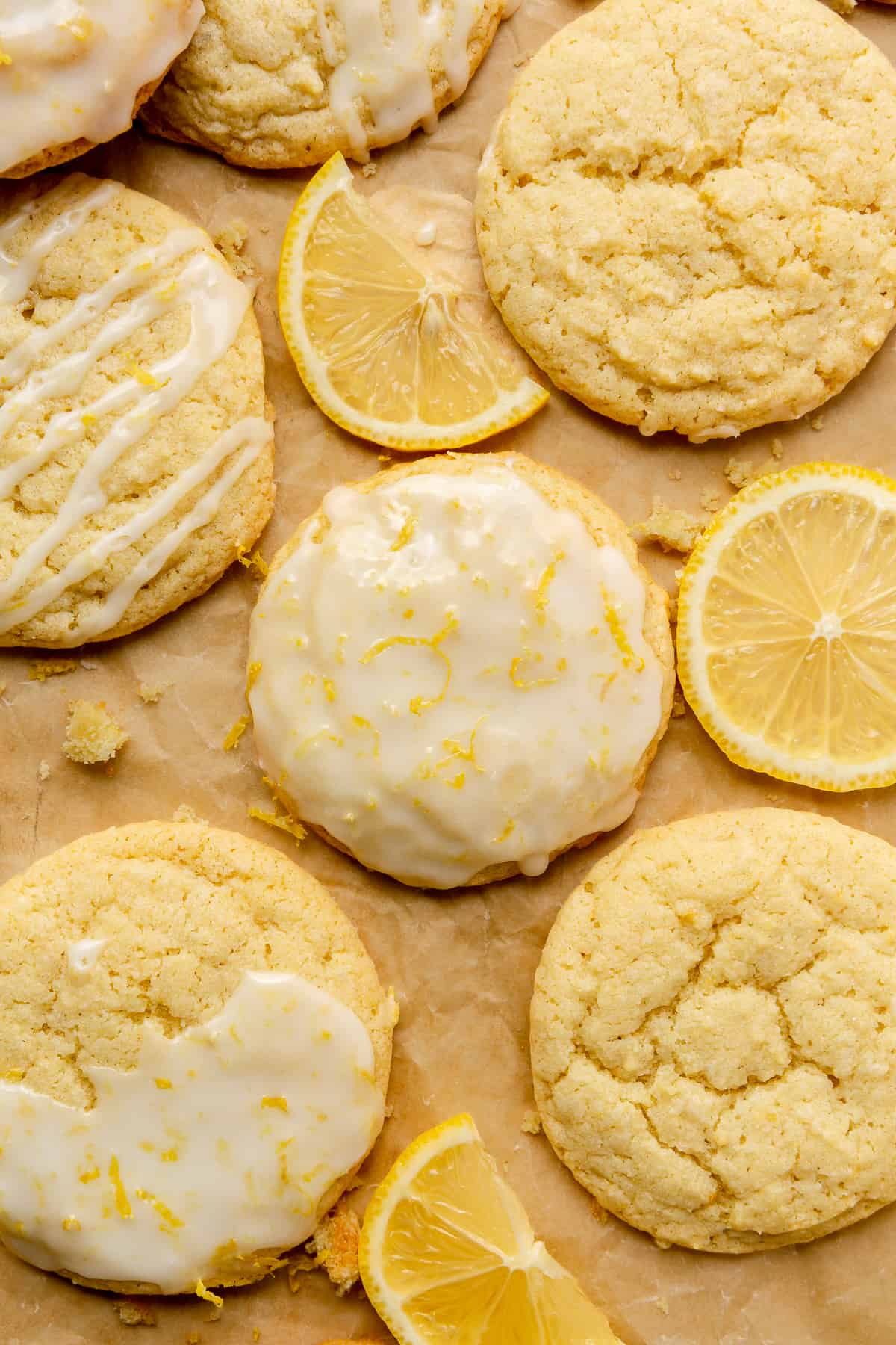 Lemon Cookies with lemon glaze on top. 