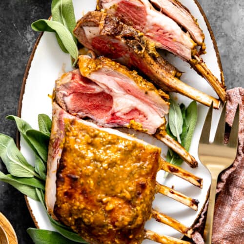 Oven Roasted Rack of Lamb - House of Yumm
