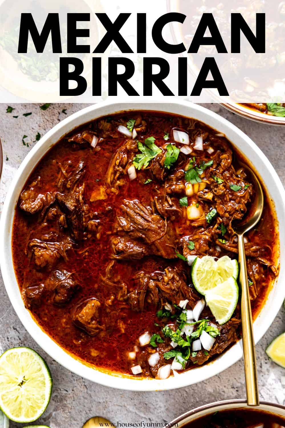 Mexican Birria with text.