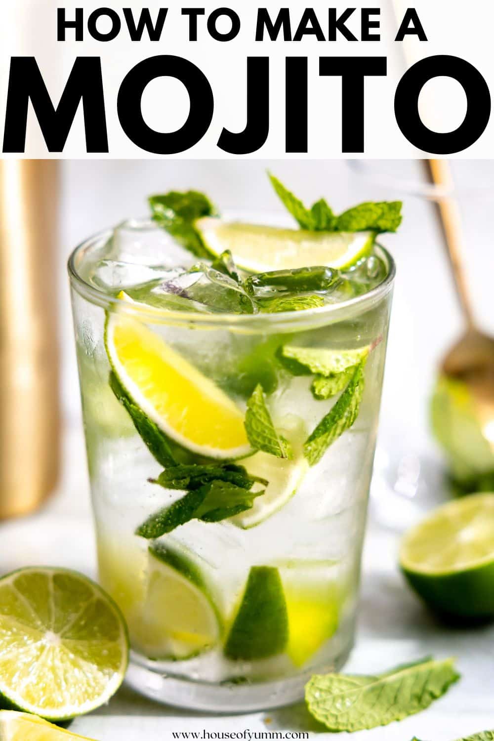 Classic Mojito with text.