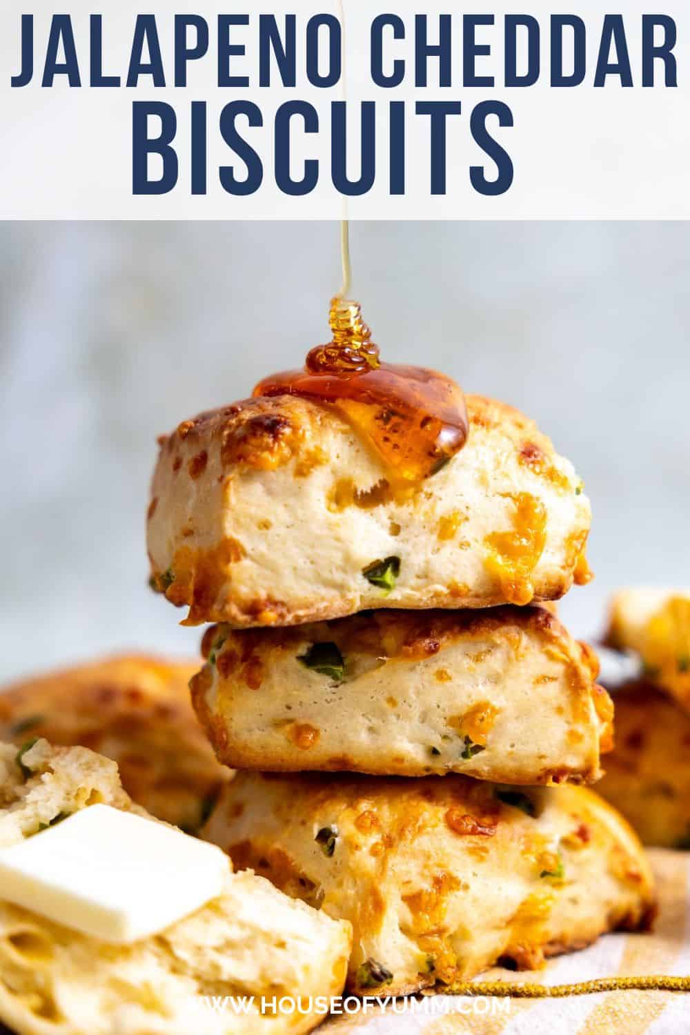 Jalapeno Cheddar Biscuits with text.